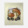 Wandering Soot With Autumn Mushrooms-None-Fleece-Blanket-xMorfina