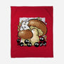 Wandering Soot With Autumn Mushrooms-None-Fleece-Blanket-xMorfina