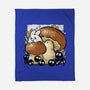 Wandering Soot With Autumn Mushrooms-None-Fleece-Blanket-xMorfina