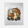 Wandering Soot With Autumn Mushrooms-None-Fleece-Blanket-xMorfina