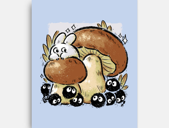 Wandering Soot With Autumn Mushrooms