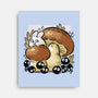 Wandering Soot With Autumn Mushrooms-None-Stretched-Canvas-xMorfina