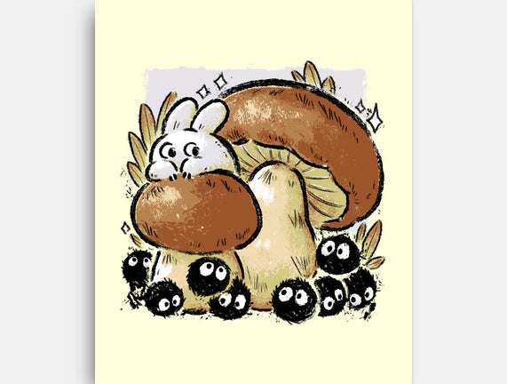 Wandering Soot With Autumn Mushrooms