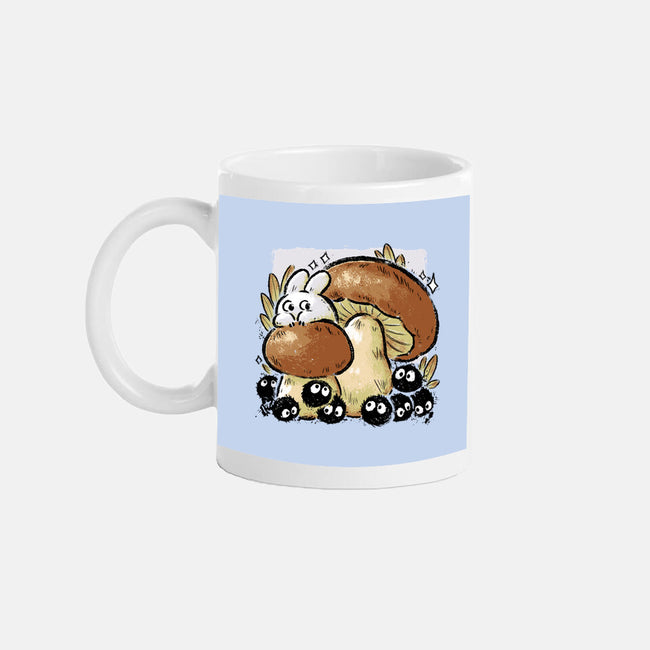 Wandering Soot With Autumn Mushrooms-None-Mug-Drinkware-xMorfina
