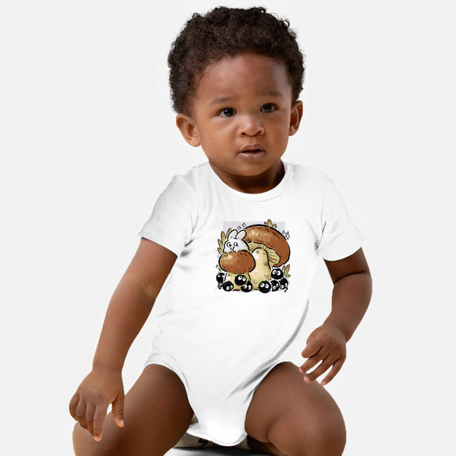 Wandering Soot With Autumn Mushrooms-Baby-Basic-Onesie-xMorfina