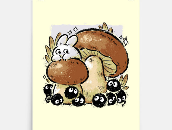 Wandering Soot With Autumn Mushrooms