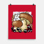 Wandering Soot With Autumn Mushrooms-None-Matte-Poster-xMorfina