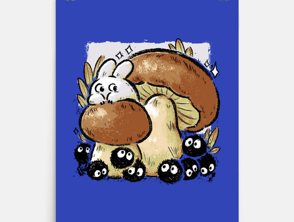 Wandering Soot With Autumn Mushrooms