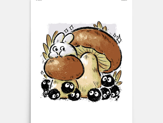 Wandering Soot With Autumn Mushrooms