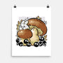 Wandering Soot With Autumn Mushrooms-None-Matte-Poster-xMorfina