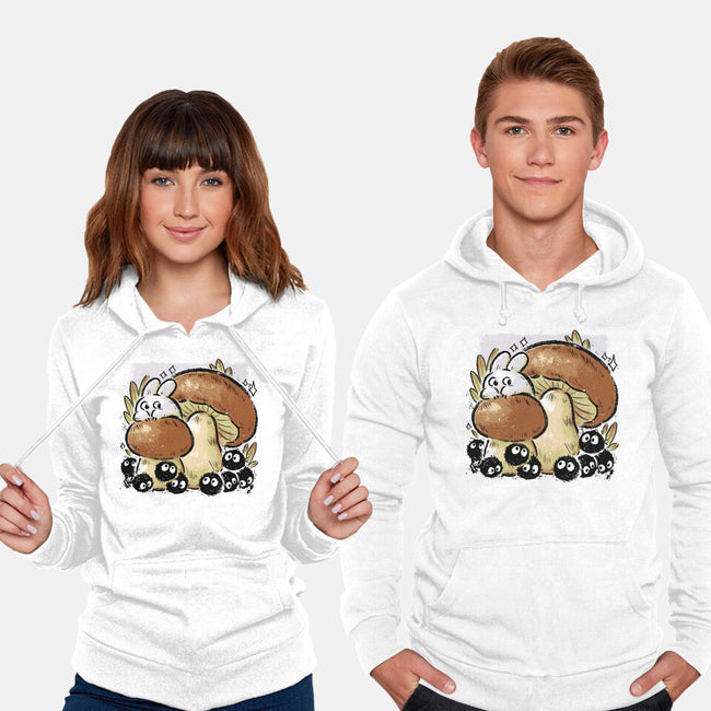 Wandering Soot With Autumn Mushrooms-Unisex-Pullover-Sweatshirt-xMorfina