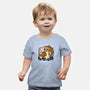 Wandering Soot With Autumn Mushrooms-Baby-Basic-Tee-xMorfina