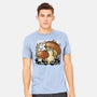 Wandering Soot With Autumn Mushrooms-Mens-Heavyweight-Tee-xMorfina