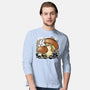 Wandering Soot With Autumn Mushrooms-Mens-Long Sleeved-Tee-xMorfina