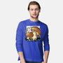 Wandering Soot With Autumn Mushrooms-Mens-Long Sleeved-Tee-xMorfina