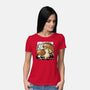 Wandering Soot With Autumn Mushrooms-Womens-Basic-Tee-xMorfina