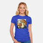 Wandering Soot With Autumn Mushrooms-Womens-Fitted-Tee-xMorfina