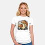 Wandering Soot With Autumn Mushrooms-Womens-Fitted-Tee-xMorfina