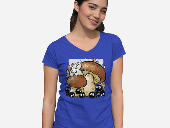 Wandering Soot With Autumn Mushrooms