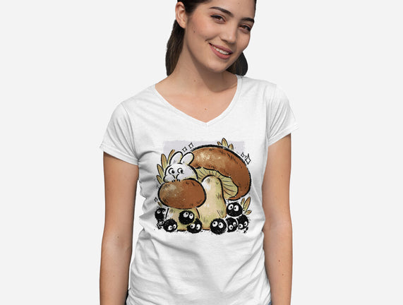 Wandering Soot With Autumn Mushrooms