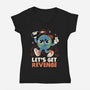Let’s Get Revenge-Womens-V-Neck-Tee-tobefonseca