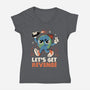 Let’s Get Revenge-Womens-V-Neck-Tee-tobefonseca