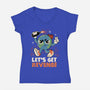 Let’s Get Revenge-Womens-V-Neck-Tee-tobefonseca