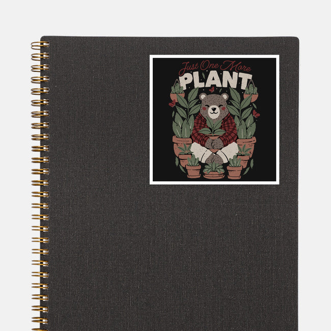 Just One More Plant Bear-None-Glossy-Sticker-tobefonseca