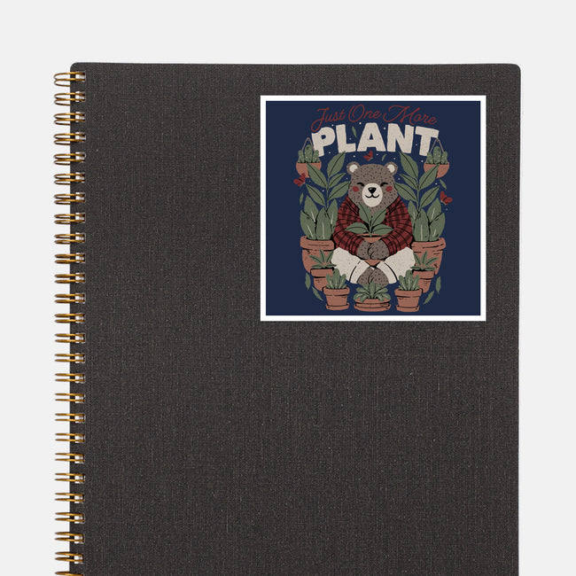Just One More Plant Bear-None-Glossy-Sticker-tobefonseca