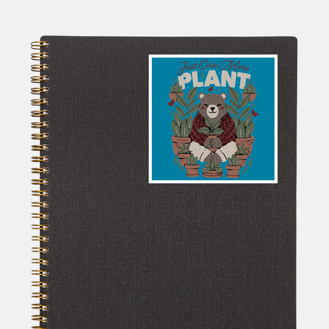 Just One More Plant Bear-None-Glossy-Sticker-tobefonseca