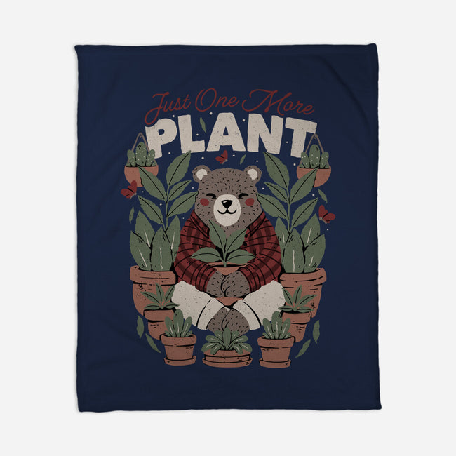 Just One More Plant Bear-None-Fleece-Blanket-tobefonseca