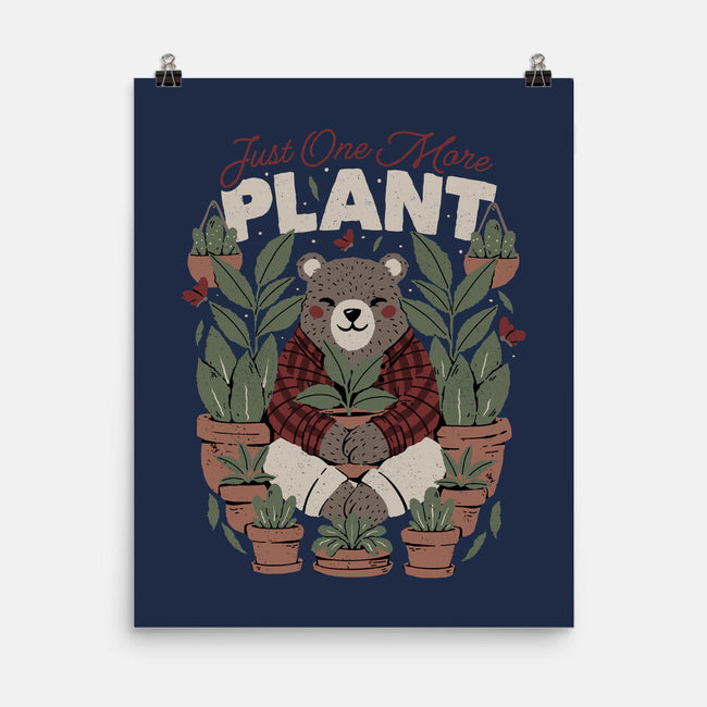 Just One More Plant Bear-None-Matte-Poster-tobefonseca
