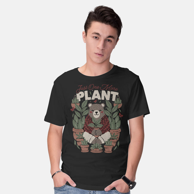 Just One More Plant Bear-Mens-Basic-Tee-tobefonseca