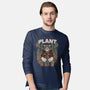 Just One More Plant Bear-Mens-Long Sleeved-Tee-tobefonseca