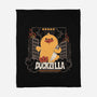 Duckzilla Funny Duck Attack-None-Fleece-Blanket-tobefonseca