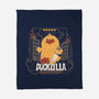 Duckzilla Funny Duck Attack-None-Fleece-Blanket-tobefonseca