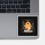Duckzilla Funny Duck Attack-None-Glossy-Sticker-tobefonseca