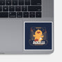 Duckzilla Funny Duck Attack-None-Glossy-Sticker-tobefonseca