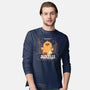 Duckzilla Funny Duck Attack-Mens-Long Sleeved-Tee-tobefonseca