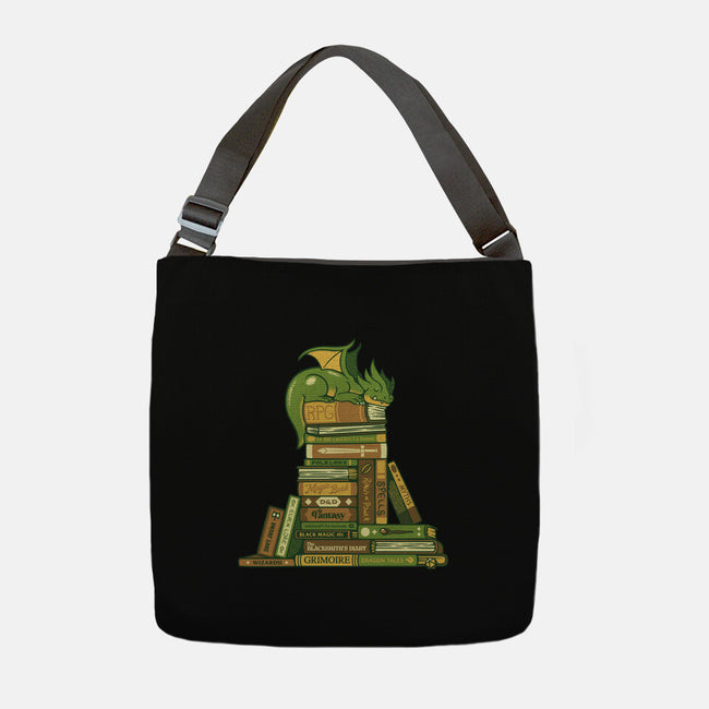 Treasure Hoarder Dragon-None-Adjustable Tote-Bag-tobefonseca