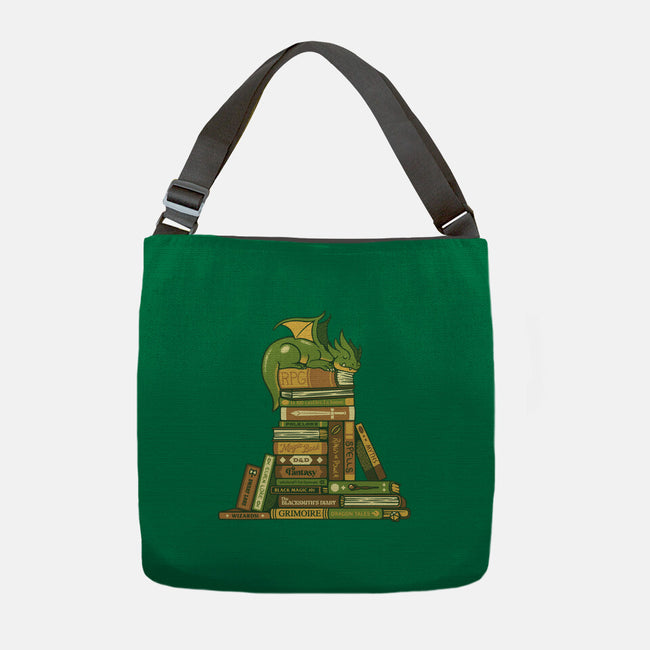 Treasure Hoarder Dragon-None-Adjustable Tote-Bag-tobefonseca