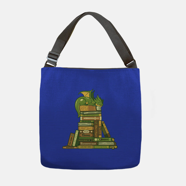 Treasure Hoarder Dragon-None-Adjustable Tote-Bag-tobefonseca
