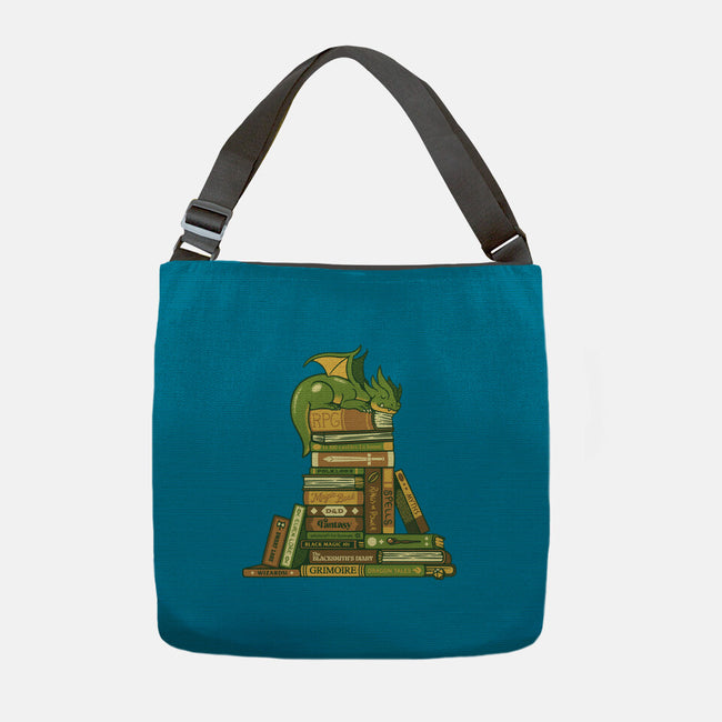 Treasure Hoarder Dragon-None-Adjustable Tote-Bag-tobefonseca