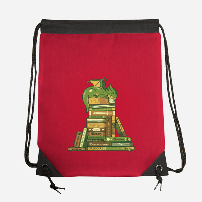Treasure Hoarder Dragon-None-Drawstring-Bag-tobefonseca