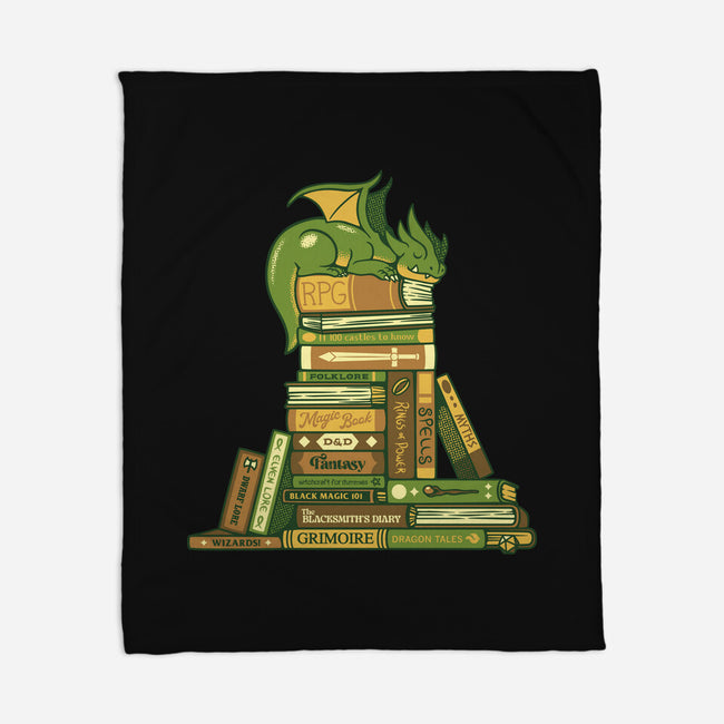 Treasure Hoarder Dragon-None-Fleece-Blanket-tobefonseca
