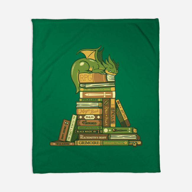 Treasure Hoarder Dragon-None-Fleece-Blanket-tobefonseca