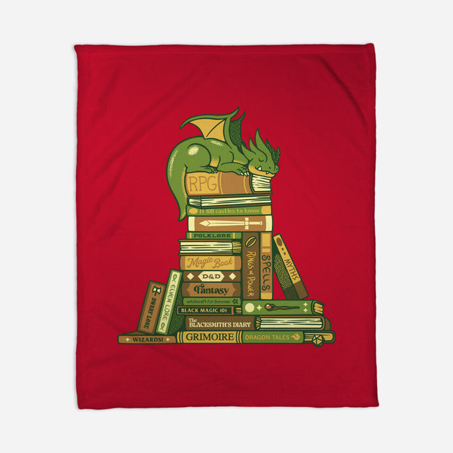 Treasure Hoarder Dragon-None-Fleece-Blanket-tobefonseca