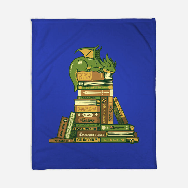 Treasure Hoarder Dragon-None-Fleece-Blanket-tobefonseca