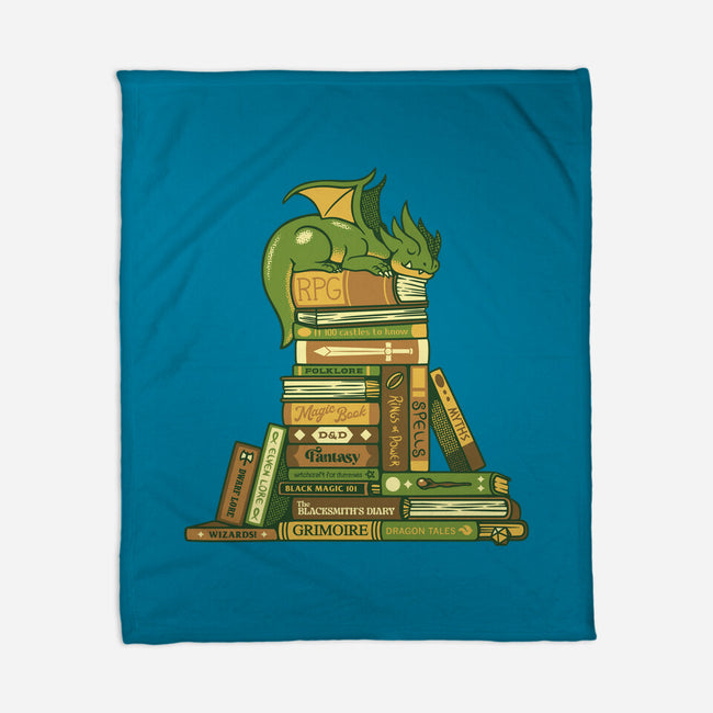 Treasure Hoarder Dragon-None-Fleece-Blanket-tobefonseca