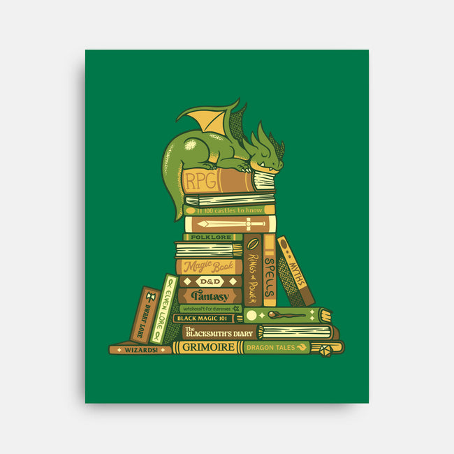 Treasure Hoarder Dragon-None-Stretched-Canvas-tobefonseca